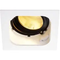 SLV LED Deckeneinbauleuchte RENISTO DL Downlight eckig weiß schwenkbar 29W 2500lm warmweiß 3000K 40° dimmbar