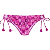 Vivance Bikini-Hose "Cheerio", Damen, Gr. 38, N-Gr, pink (beere bedruckt), Recycling-Polyamid, bedruckt, Badehosen Bikini-Hose, mit stylischem Allover-Print, Topseller