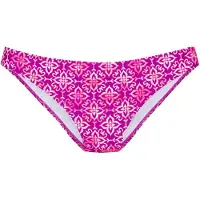 Vivance Bikini-Hose "Cheerio", Damen, Gr. 40, N-Gr, pink (beere bedruckt), Recycling-Polyamid, bedruckt, Badehosen Bikini-Hose, mit stylischem Allover-Print