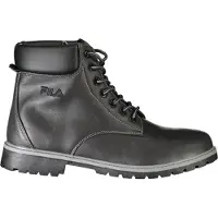 Bonprix Trendige Herren-Schnürstiefel in Schwarz mit Kontrastdetails