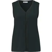 Street One Shirttop mit dekorativem Crochet-Tape, unifarben