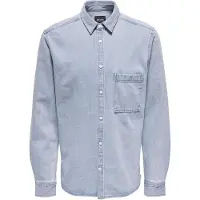 Only & Sons Benny Reg Chambray Langarmhemd
