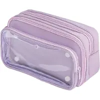 OEM Schulorganizer - Etui mit 3 Fächern - Wassertaugliches Etui - Große Kugelschreibermap - Für Schule - Für Büro - Für Studenten