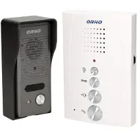 ORNO ELUVIO OR-DOM-RE-914/W Familiensprechanlage, automatische Torsteuerung, ultraflach, schwarz/weiß