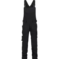 Dassy Tronix Latzhose mit Stretch und Kniepolstertaschen - schwarz - 56-5cm