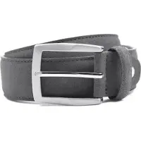 Suitable Ledergürtel Wildleder Grau