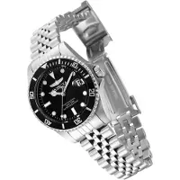 Invicta Pro Diver 29186 Damenuhr - Quarzwerk - Edelstahl mit schwarzem Zifferblatt - 34 mm