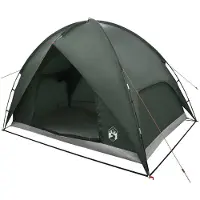 vidaXL Campingzelt mit Regenhaube wasserdicht 3 Personen Olivegrün