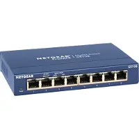 Netgear GS108GE, Unmanaged, Gigabit Ethernet (10/100/1000), Vollduplex