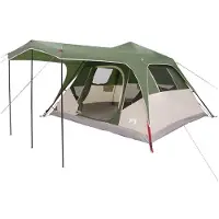 vidaXL Familienzelt Grün 6-Personen Polyester und Stahl