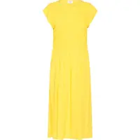St. Tropez Midikleid SAINT TROPEZ "Damen Kleid GislaSZ", Damen, Gr. S, N-Gr, gelb (aspen gold), Obermaterial: 100% Viskose LENZING ECOVERO CV LenzEcov., Kleider Midikleid