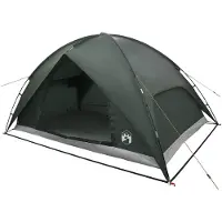 vidaXL Campingzelt mit Regenhaube wasserdicht 5 Personen Olivegrün