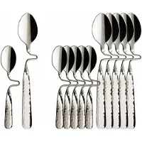 Villeroy & Boch Esslöffel "Kaffee- & Espresso-Löffel NewWave Caffè Spoon 17,5 cm & 12 cm 12er Set silber" Spülmaschinenfest