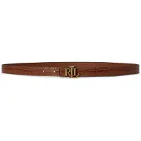 Ralph Lauren für Damen. 412P15764002 Ledergürtel mit LRL-Schnalle hellbraun (L), Lässig