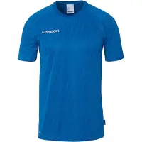 Uhlsport Trainingsshirt "Trainings-T-Shirt Division 28 Kids", Kinder, Gr. 116, blau (azurblau), Obermaterial: 100% Polyester Pol. recyc.., Shirts Trainingsshirt