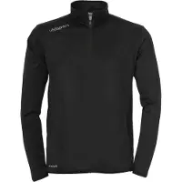 Uhlsport Trainingspullover "1/4 ZIP TOP ESSENTIAL", Herren, Gr. 4XL, schwarz (schwarz, weiß), Obermaterial: 100% Polyester PES., Pullover Trainingspullover