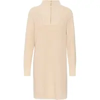 Kaffe Midikleid "Kleid KAlioa", Damen, Gr. XXL, N-Gr, beige (sand dollar), Obermaterial: 50% Baumwolle CO. 50% Polyacryl PAN., Kleider Midikleid