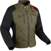 Segura Scorpio Motorrad-Textiljacke, schwarz/khaki, 3XL