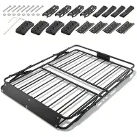StarTech.com Dachgepäckkorb Auto - Dachträgerkorb Faltbar - Mit Klappmechanismus - 116,8 x 91,4 x 10,2 cm - Tragkraft 90,7 kg - Wetterfest - Legierungsstahl - Für SUV & Pickup