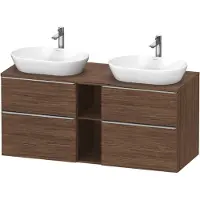 Duravit D-Neo Meuble sous-vasque sur console suspendu (découpe côté contributif), 1400x664x550mm, 2