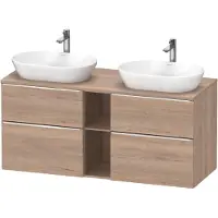 Duravit D-Neo Meuble sous-vasque sur console suspendu (découpe côté contributif), 1400x664x550mm, 2