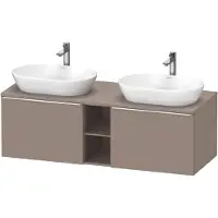 Duravit Waschtischunterschrank D-Neo 140x55cm, 2 A, 1 Pl, B beids., ch/Bas ma