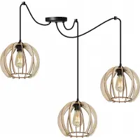 Light11 HOME Moderne Led-Deckenhängelampe Aus Holz