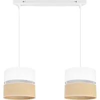 Light11 HOME Hängelampe, Deckenleuchter, Lampenschirm 20 cm, weiß