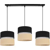Light11 HOME Hängelampe, Deckenleuchter, Lampenschirm 20cm, schwarz