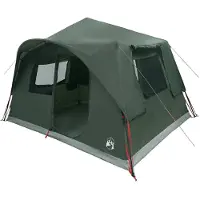 Syfax Sofort Zelt 8 Personen Armeegrün Polyester und Stahl