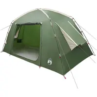 vidaXL Hütten-Zelt 4 Personen Grün Polyester