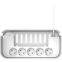 RealPower PowerBox 522, 1,5 m, Drinnen, Weiß, 5 AC-Ausgänge, 3,1 A, 5 V