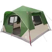 Syfax Sofort Zelt 8 Personen Grün Polyester und Stahl