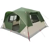 Syfax Sofort Zelt 10 Personen Grün Polyester und Stahl