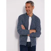 Classic Dog Strickjacke CLASSIC, Herren, Gr. 46, marine, meliert, 100% Polyacryl, meliert, Strickjacken Strickjacke