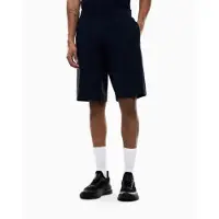 EA7 für Herren. 7M001481_AF12660 Bermuda Logo Series in Marine-Interlock (3XL), Lässig, Sportlich, Baumwolle