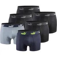 Puma Herren Boxershorts 6er Pack navy blue - M