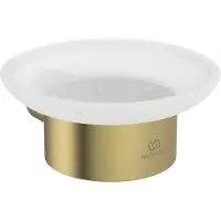 Ideal standard Conca Seifenschale, aus satiniertem Glas, T4509A2, Farbe: Brushed Gold