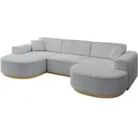 ALTDECOR Ecksofa in U-Form MARI-U1-v2 - 303x171x83 cm Grau - Corner Sofa Bett Eckcouch Couch L-Form Wohnlandschaft Cauchsofa