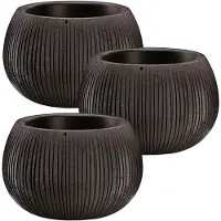Wellhome Beton Blumentopf 13.6x18x18cm 3 Einheiten