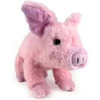 Merkloos Plüsch Schwein Kuscheltier 24cm rosa mit Perlenaugen - weicher Spielzeugfreund