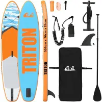 Yiwydaa Aufblasbares Stand-Up-Paddle-Board TRITON 305 x 76 x 15 cm Blau