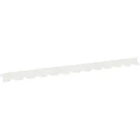 vidaXL Raseneinfassung 50 stk. 102 x 4 x 4 cm Stahl Weiß