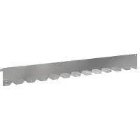 vidaXL Raseneinfassung 10 stk. 102 x 10 x 4 cm Stahl Silber