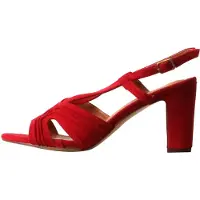 Super Mode Elegante Damen Sandalen Libertie mit Absatz, Riemenverschluss und offener Spitze