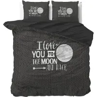 Royal Textile Sleeptime Moon and Back Anthrazit 200 x 200/220 cm