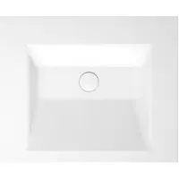 Bette BetteAqua Einbauwaschtisch, ohne Hahnloch, ohne Überlauf, 600x495x80mm, A070-000, Farbe: Weiß