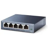 TP-LINK Netzwerkswitch TL-SG105, 5 x RJ45 Ports, 10/100/1000 Mbit/s, Duplex-Modus, Autoabstimmung, Flusskontrolle, B 99,8 x T 98 x H 25 mm