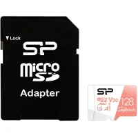 Silicon Power Superior, 128 GB, MicroSDXC, Klasse 10, UHS-I, 100 MB/s, 80 MB/s