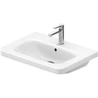 Duravit Möbelwaschtisch DuraStyle 65x48cm, we, m HL, ÜL, Hahnlochbank